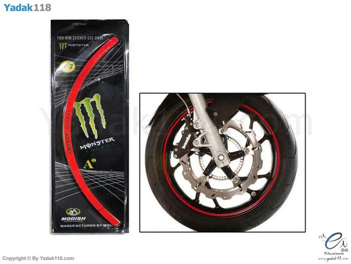 استیکر رینگ (برچسب) قرمز Monster Energy