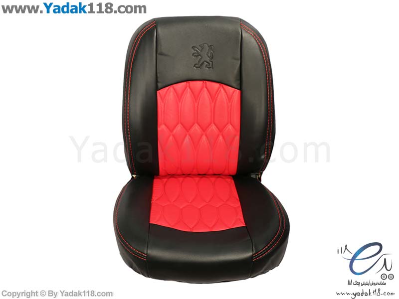روکش صندلی خودرو پژو 206 چرم مشکی قرمز یاشار