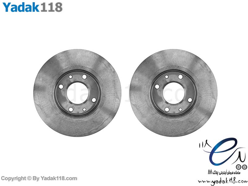 دیسک چرخ جلو پژو 206 تیپ 2 telda