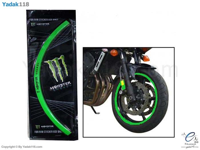 استیکر رینگ (برچسب) سبز Monster Energy