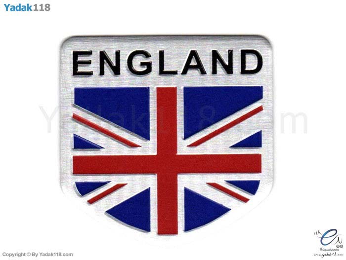 آرم فلزی 5 ضلعی طرح پرچم انگلیس