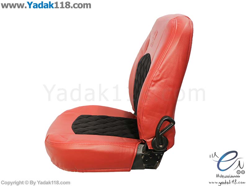 روکش صندلی خودرو پژو 206 چرم و مخمل قرمز مشکی یاشار