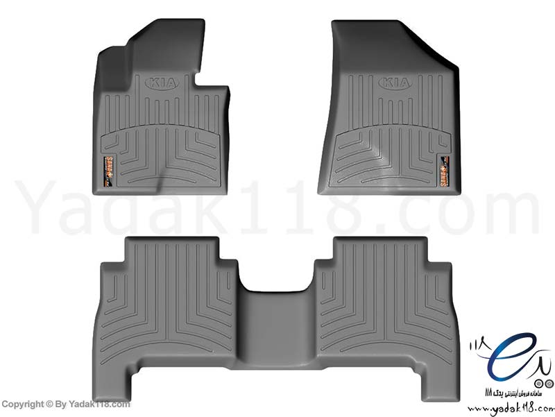 کف پایی کیا سورنتو (زیرپایی) سه بعدی سانا - طوسی