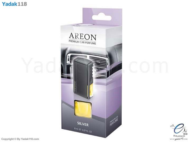 خوشبو کننده آرون‎ ‎شیشه ای ‏Areon premium car perfume Silver ‎